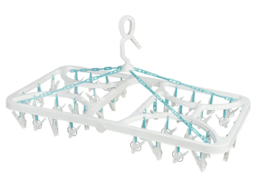 ห่วงตากผ้าพลาสติกเหลี่ยมใหญ่พับได้