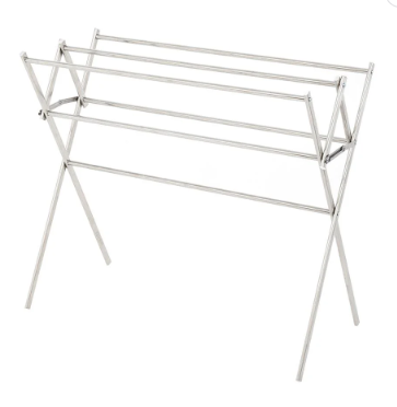 ราวพาดผ้าพับได้สเตนเลส 6 เส้น